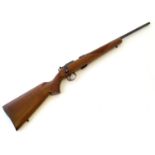 Rimfire rifle: a CZ '452-2E ZKM American' .22LR bolt action rifle, with 20 3/4" barrel (threaded for