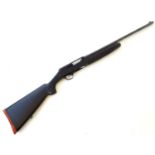 Shotgun: a Franchi 12 bore semi automatic shotgun, black painted pistolgrip stock (chequered) with