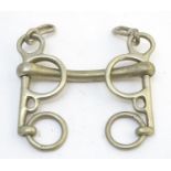 A Mullen Mouth Pelham horse bit, 4" Please Note - we do not make reference to the condition of