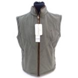 A green fleece gilet, size 2XL, with tags Please Note - we do not make reference to the condition of