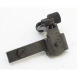 A diopter / peephole rifle rear sight, 3 1/2" long Please Note - we do not make reference to the