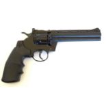 Airgun: a Crosman '357' .177 Co2 revolver air pistol, with ten-shot rotary magazine, approximately