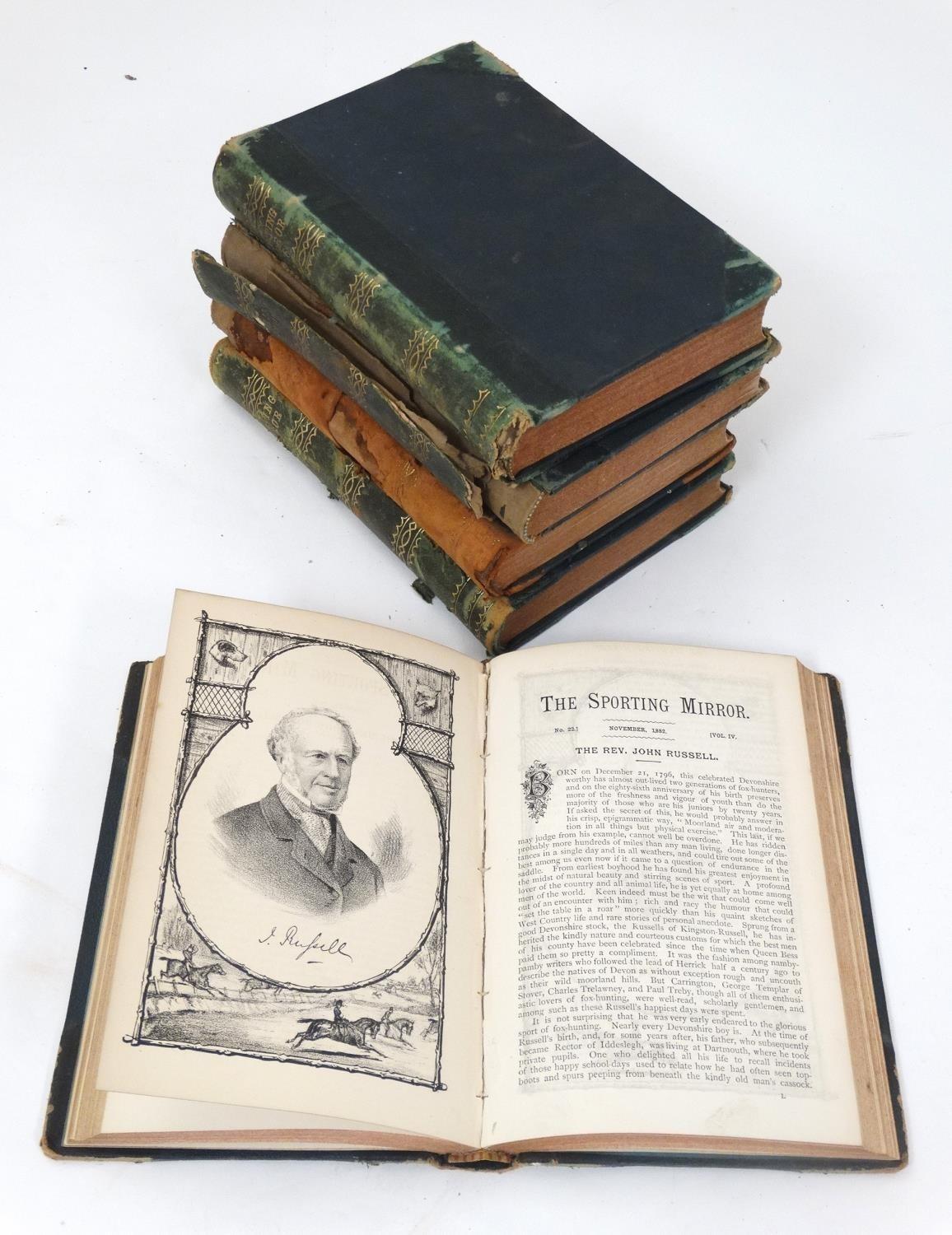 Books: 5 volumes of '' The Sporting Mirror ''1882-1885, to include volumes 3, 4, 5, 6 and 8, - Image 4 of 5