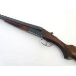 Shotgun: a Pedro Gorosabel 'Hunter' 12 bore side by side boxlock non ejector shotgun, walnut