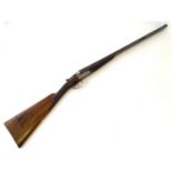 Shotgun: a Gallyon and Sons, Cambridge, 12 bore boxlock ejector shotgun, c1910, figured walnut