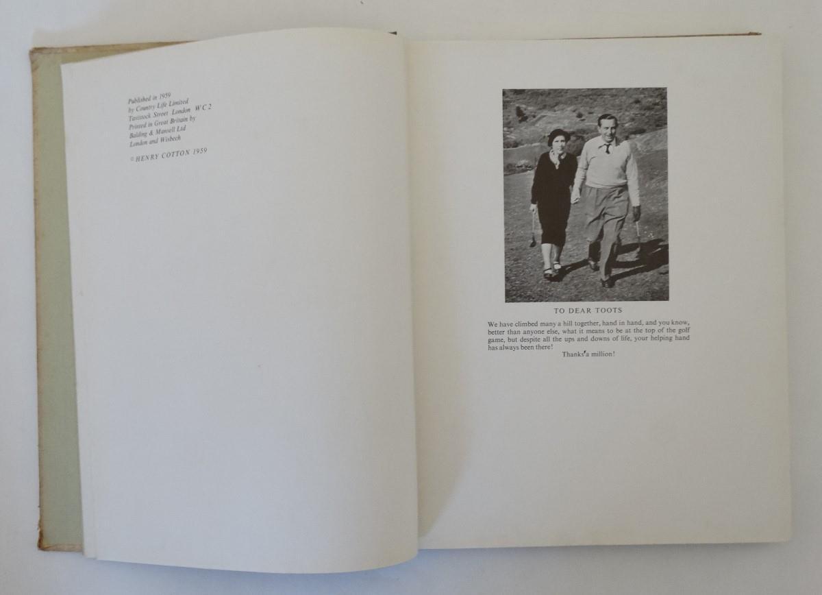 Book: 'My Golfing Album' by Henry Cotton published by Country Life Limited 1959, 1st edition, - Image 2 of 3