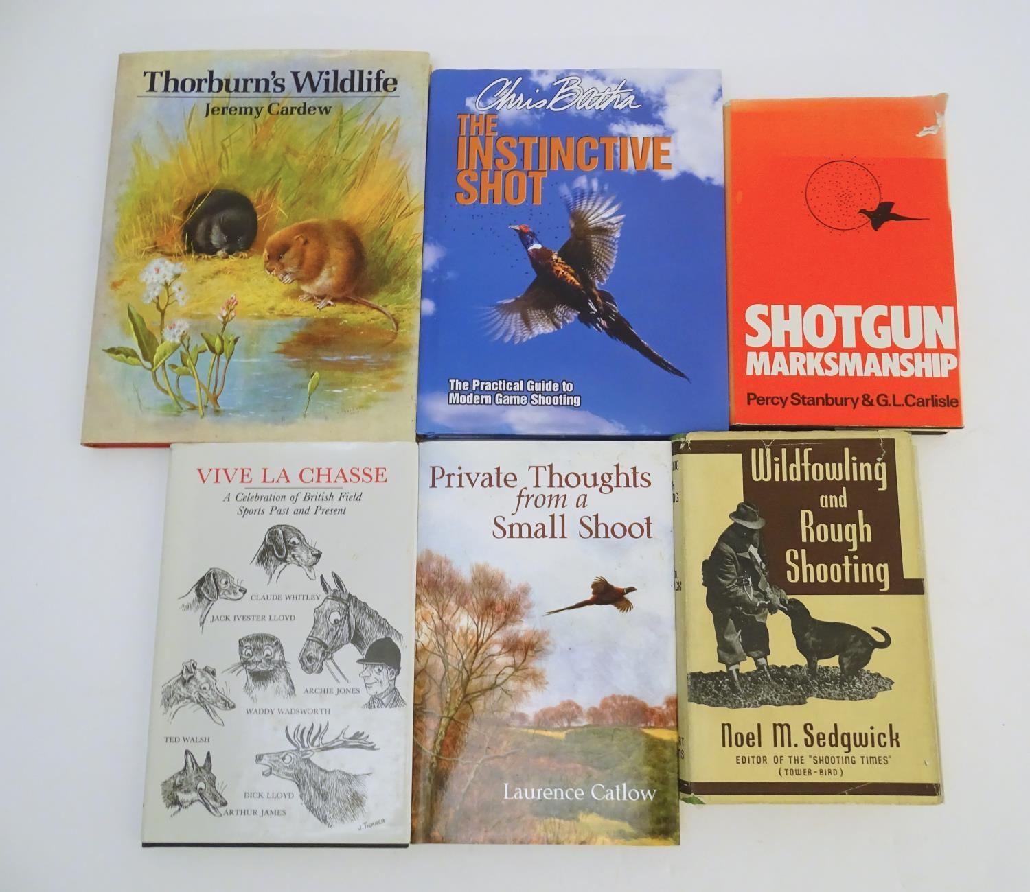 Books: A quantity of books on the subject of shooting, comprising Wildfowling and Rough Shooting, by