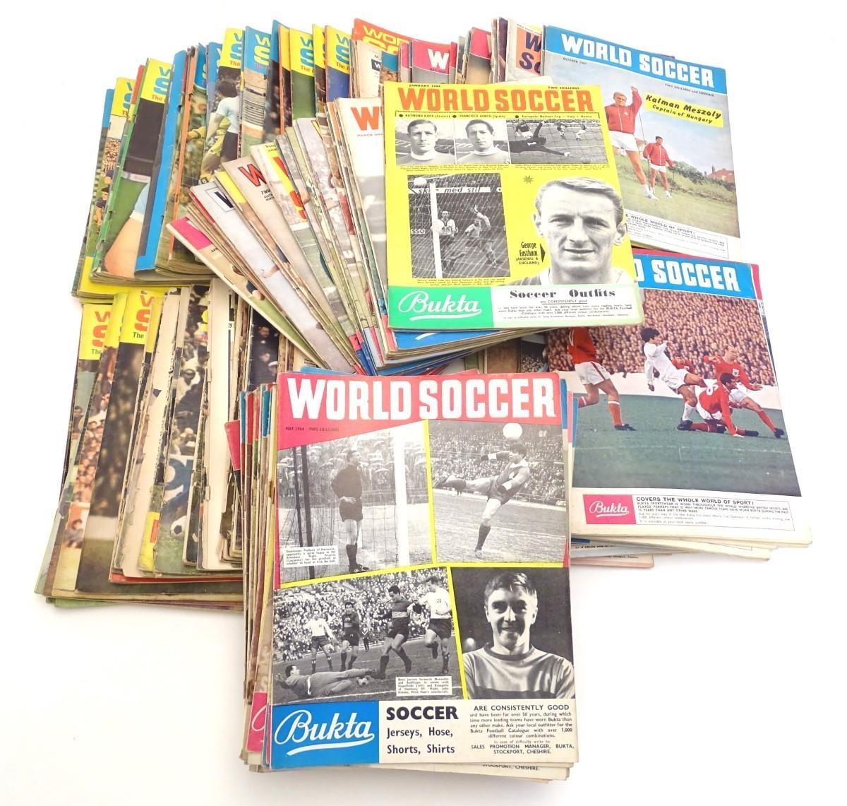A large quantity of 1960s and 1970s World Soccer magazines. Approx. 150 Please Note - we do not make