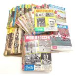 A large quantity of 1960s and 1970s World Soccer magazines. Approx. 150 Please Note - we do not make