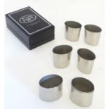 The Dalvey Pocket Set : A cased set of tot cups / beakers 3 1/4" high overall when nested within.