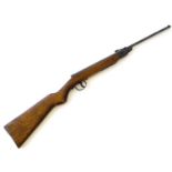 Vintage airgun: a mid-20thC Webley 'Junior' .177 break barrel air rifle, with beech pistolgrip stock