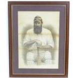 **WITHDRAWN FROM AUCTION** XIX-XX, Lithograph, A portrait of cricketer W. G. Grace (1848-1915)