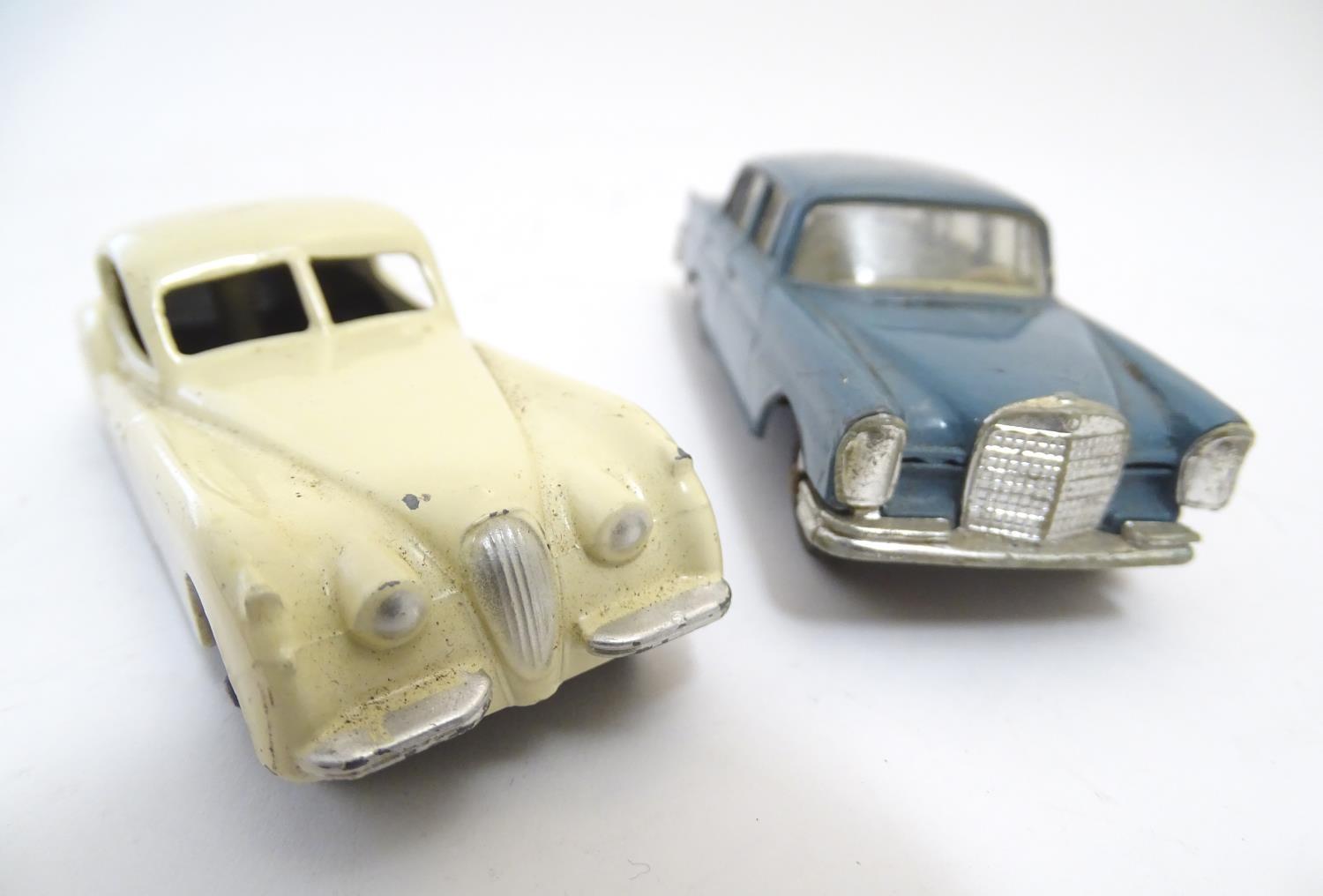 Toys: Five Dinky Toys die cast scale model cars comprising M. G. Midget, no. 108; Sunbeam Alpine, - Image 6 of 6