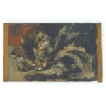 Manner of Pieter de Zwart (1880-1967), Dutch School, Oil on panel, A portrait of a sleeping tabby