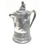 A large American silver plate lidded jug by Reed & Barton 14" high Please Note - we do not make