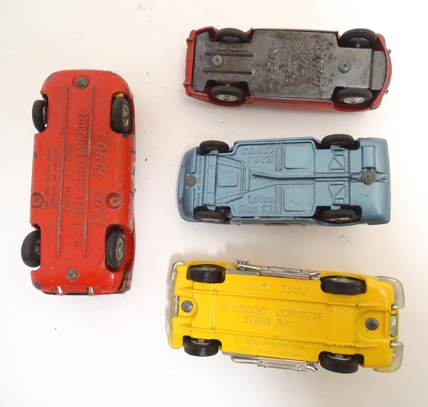 Toys: A quantity of Corgi Toys die cast scale model cars, comprising Ferrari Berlinetta 250 le Mans, - Image 2 of 9