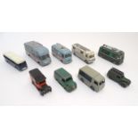 Toys: A quantity of Dinky Toys die cast scale model vehicles comprising, Dinky Supertoys TV Mobile