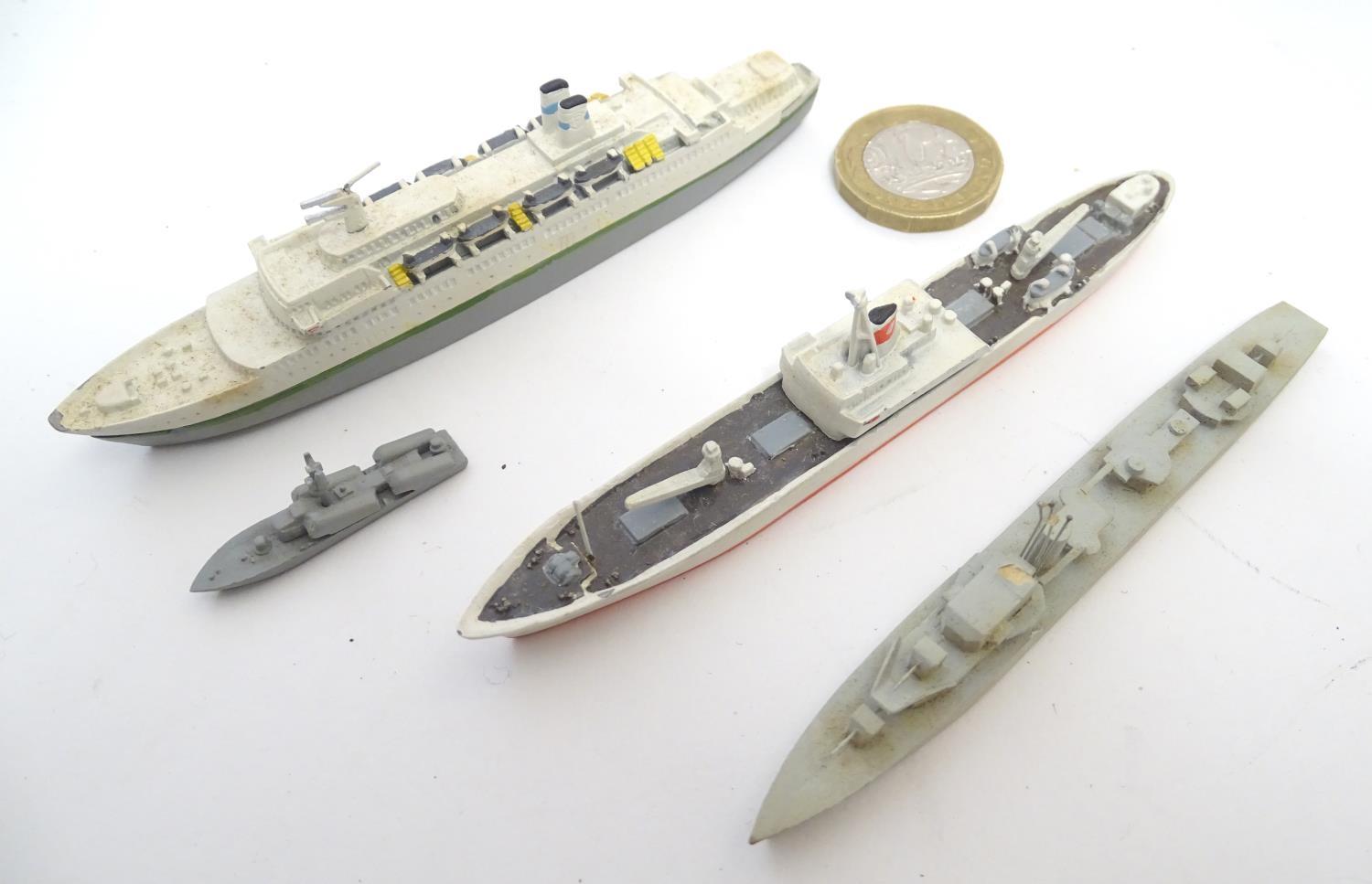 Toys: A quantity of Delphin model ships made in West Germany, comprising Andrea Doria, no. 24, and - Image 3 of 14