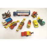 Toys: A quantity of Corgi Toys die cast scale model recovery vehicles comprising Express Service