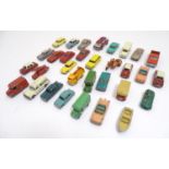 Toys: A large quantity of Lesney / Moko / Matchbox die cast scale model cars / vehicles comprising