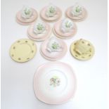 A quantity of Susie Cooper tea wares to include six tea cups and saucers with six side plates and