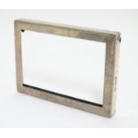 A silver photograph frame surround hallmarked London 1904 maker Carrington & Co (John Bodman