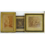 Three 18thC / 19thC classical prints comprising, Samuel Shelley, After Robert Cooper, Coloured