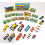 Toys: A quantity of assorted die cast scale model vehicles comprising Corgi Major Bedford