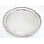 An Elkington plate silver plate salver. Approx 10 1/2 diameter Please Note - we do not make