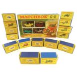 Toys: A quantity of Lesney Matchbox Models of Yesteryear die cast scale model vehicles, trains,