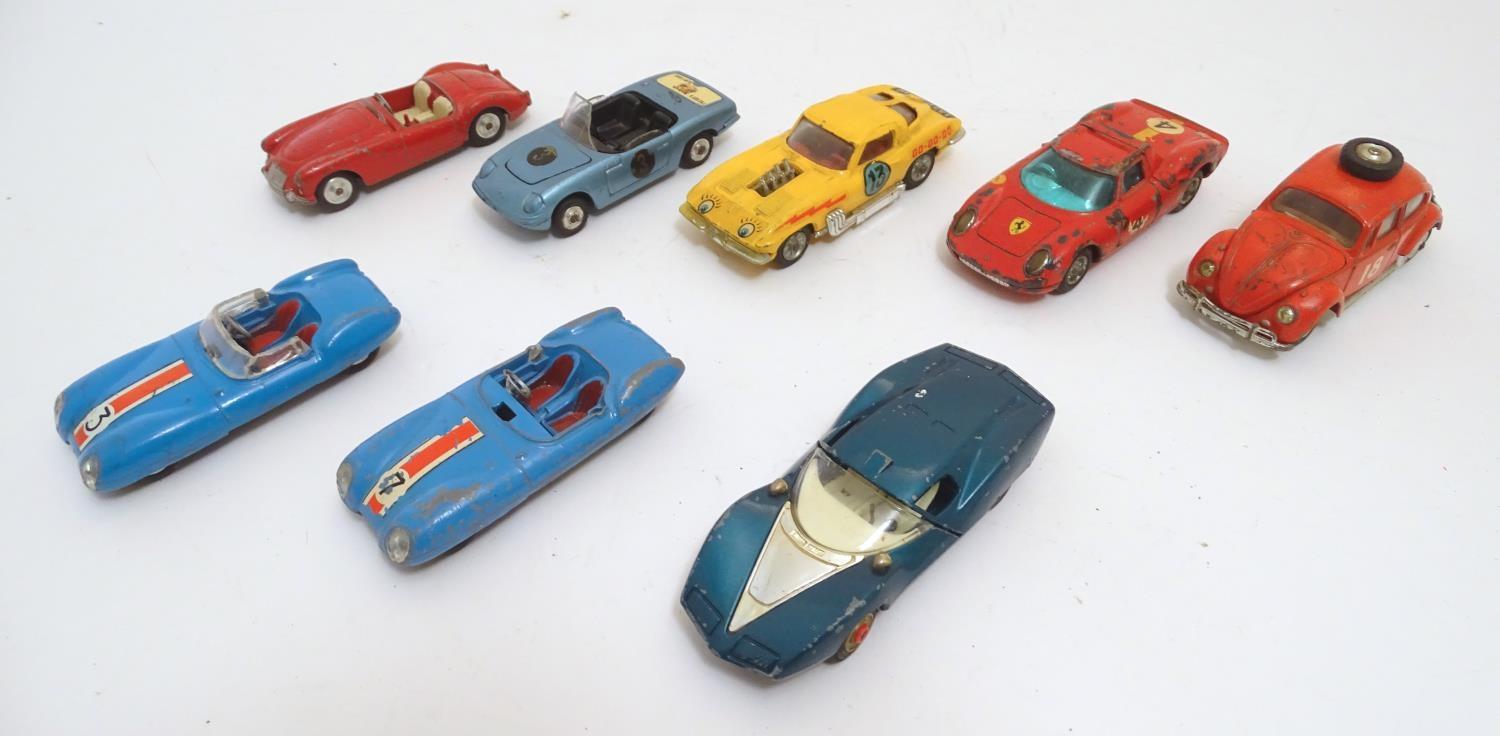 Toys: A quantity of Corgi Toys die cast scale model cars, comprising Ferrari Berlinetta 250 le Mans, - Image 3 of 9