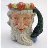 A Royal Doulton character jug formed as Neptune, model no. D6548. Marked under. Approx. 7 1/2" high.