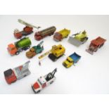 Toys: A quantity of Dinky Toys die cast scale model recovery vehicles comprising Dinky Supertoys