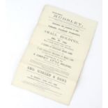 Buckinghamshire local interest : an Edwardian auction brochure, ' Mursley, a very desirable