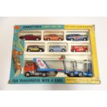 Toys: A Corgi Toys die cast scale models gift set, no. 48 Car Transporter with 6 cars, comprising