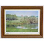 After Terence Mecklin, XX-XXI, Limited edition print, 7 / 250, The Putt for Birdie, A landscape
