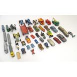 Toys: A quantity of assorted die cast and tinplate scale model vehicles to include Matchbox Foden