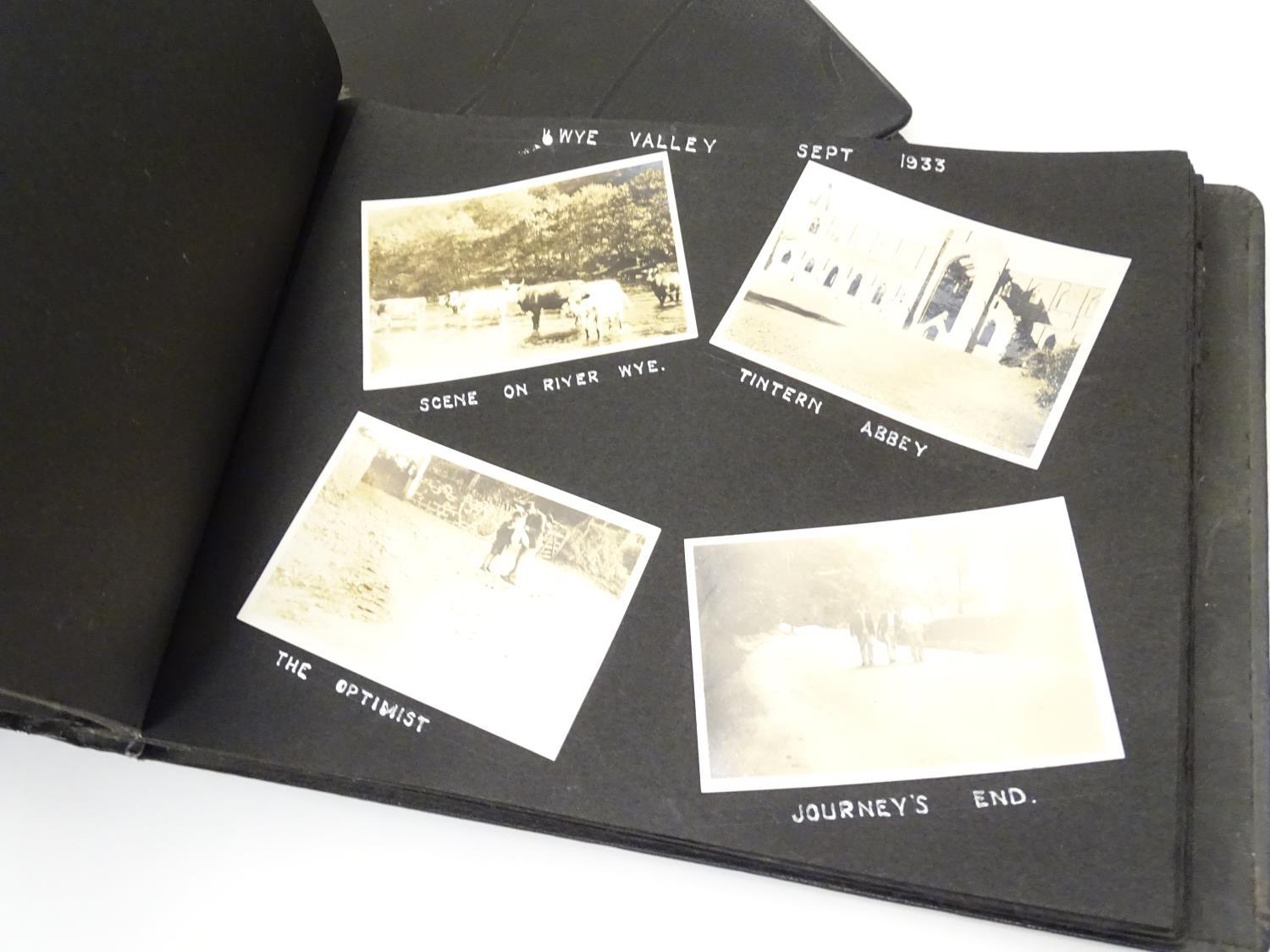 A pre-war photograph album, containing monochrome photographs titled and dated 1929-1937, - Image 4 of 13