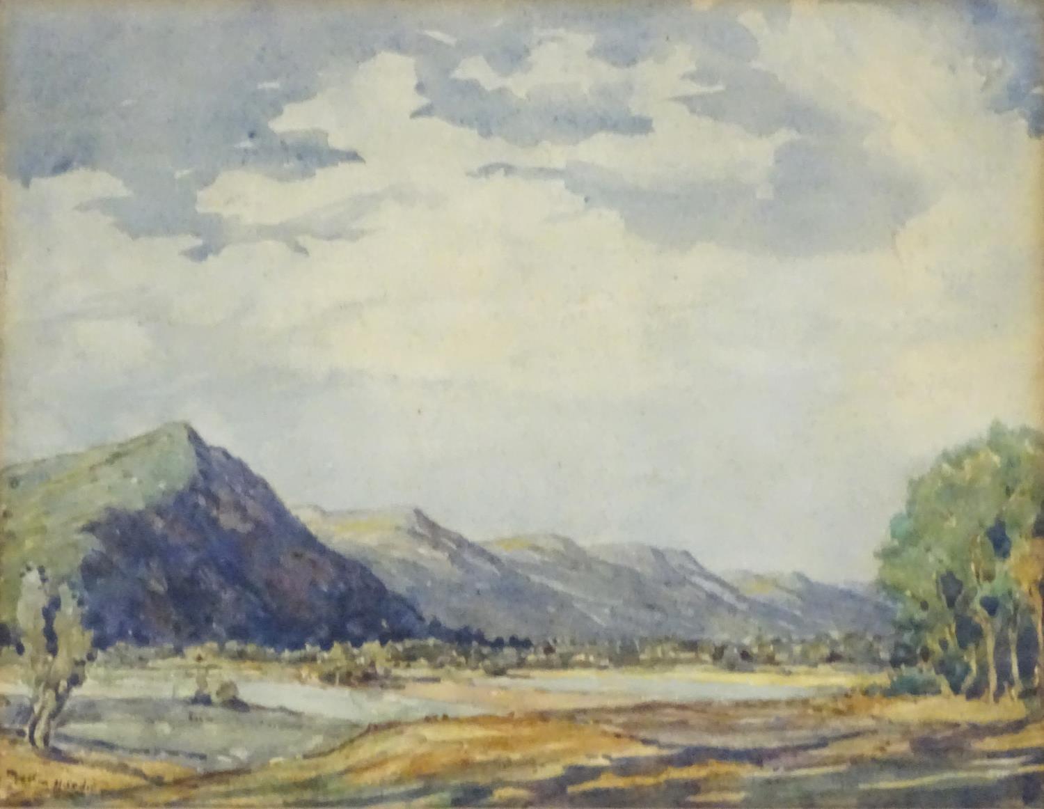 Martin Hardie (1875-1952), English School, Watercolour, Highland Glen, A mountainous Scottish - Image 3 of 7
