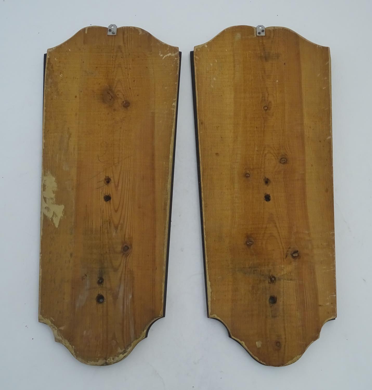 A pair of 20thC mirrored reflector sections for use with a girandole. 10 1/2" wide x 24" high. - Bild 2 aus 6