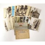 A collection of early 20thC postcards, depicting scenes at Rhyl, Swansea, Bourneville, Edinburgh,