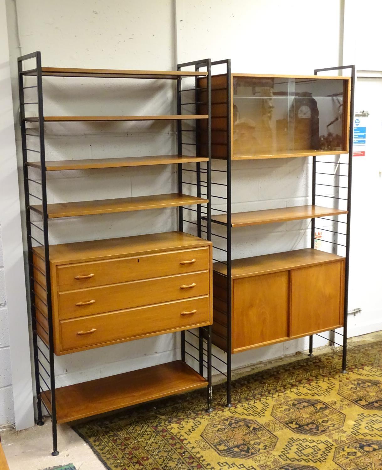 Vintage Retro, Mid Century: a 1960s Staples Ladderax modular storage unit, comprising six shelves, - Bild 5 aus 8