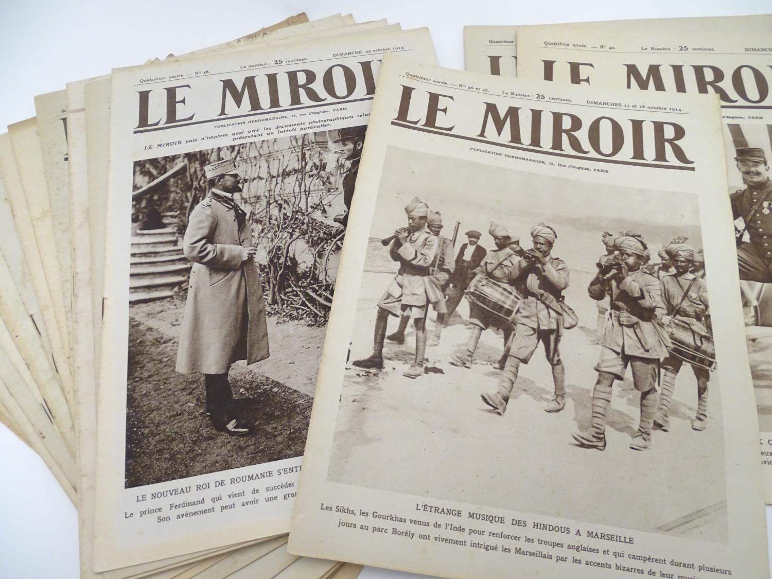 Militaria : WWI / First World War / World War 1 , a collection of 'Le Mirroir', a French - Image 6 of 9