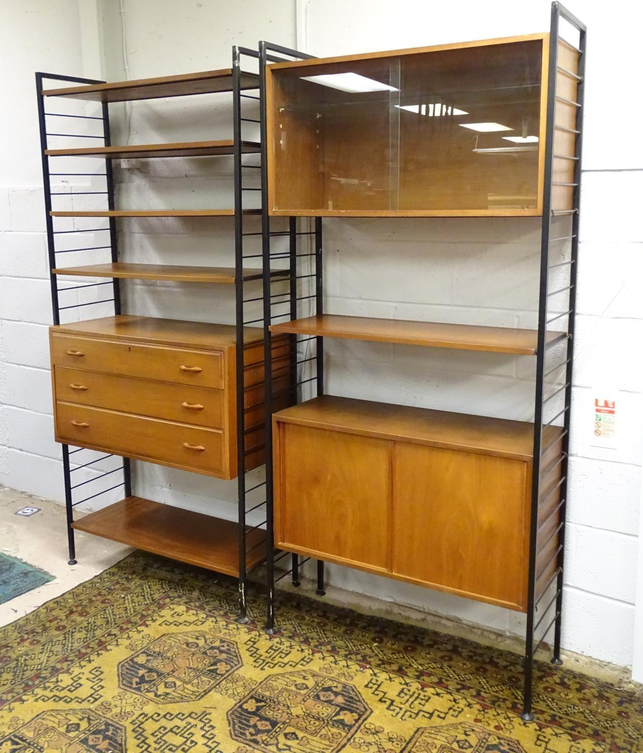 Vintage Retro, Mid Century: a 1960s Staples Ladderax modular storage unit, comprising six shelves, - Bild 3 aus 8