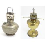 Two Vintage ' Super Aladdin ' oil lamps each approx Approx 14" high Please Note - we do not make