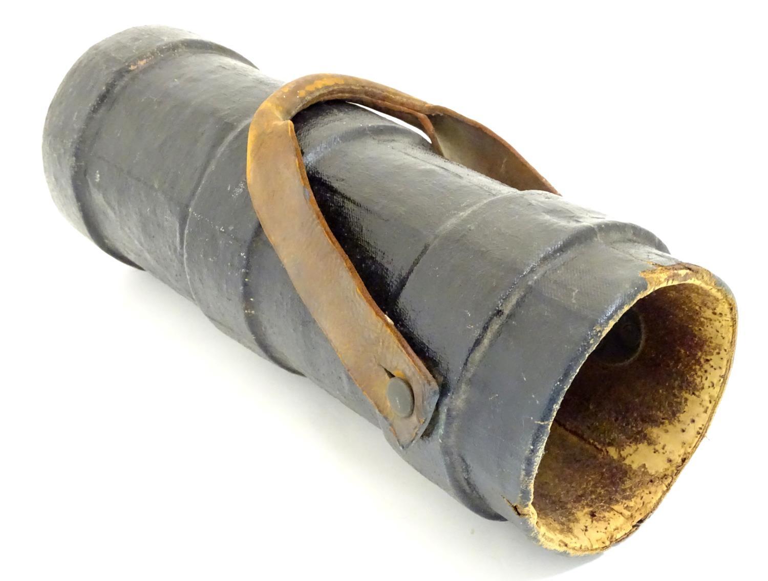 Militaria : a late 19thC - early 20thC Royal Navy cordite carrier / Clarkson charge case , of - Image 4 of 5