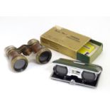 Late 19th / early 20thC opera glasses, together with Rand No. 1 pocket size opera binoculars for