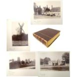 A Victorian photograph album, containing numerous monochrome photographs of Northamptonshire