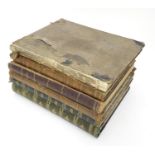 A large quantity of bound 19thC sheet music in six volumes, arranged for piano, including popular