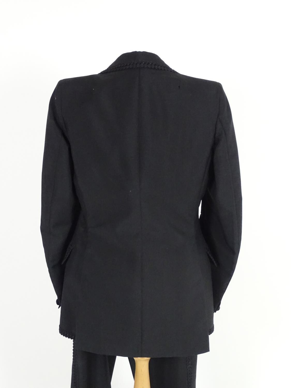 A vintage mens 3 piece suit by Take 6, includes trousers, jacket and waistcoat. Inside leg - Image 9 of 11
